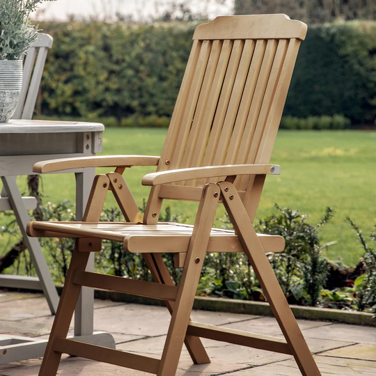 Glossop Acacia Patio Dining Armchair
