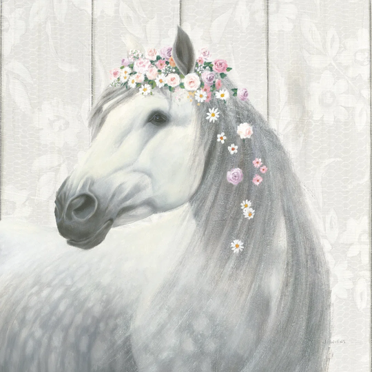Spirit Stallion II on Wood by James Wiens Wrapped Canvas Painting Print