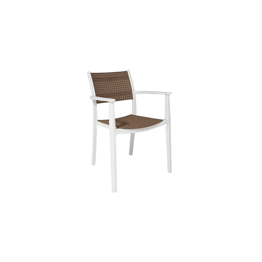Set Of 4 Carney Small Armchairs In Polypropylene With Armrests