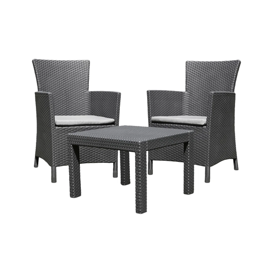 Nerstrand 2 Seater Rattan Conversation Set