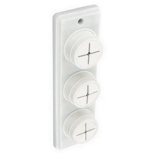 S6362 Triple Towel Holder White - Securit