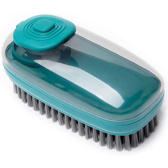 Dksfjkl - Soap Dispenser Scrub Cleaning Brush Set Household Cleaning Tools Shoe Wash Brush, Good Bathroom Cleaner Kitchen Shower Tub Sink Carpet