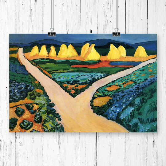 'Vegetable Fields' by August Macke Printing Print