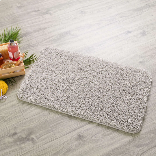 Draiven New Bright Shaggy Silver Rug