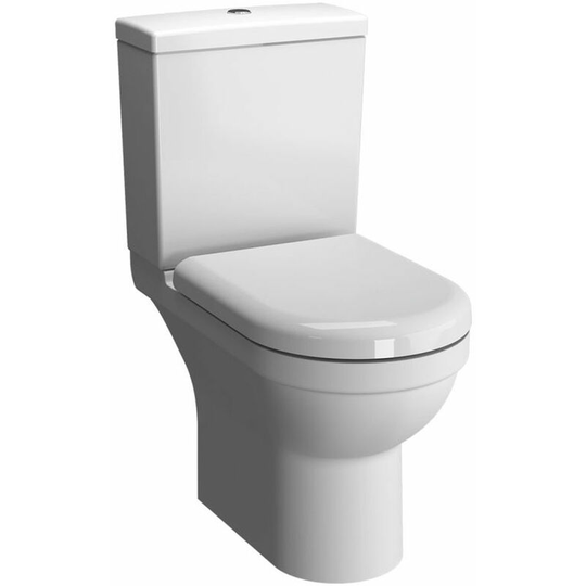 S50 Rimless Open Back Close Coupled Toilet with Cistern - Soft Close Seat - Vitra
