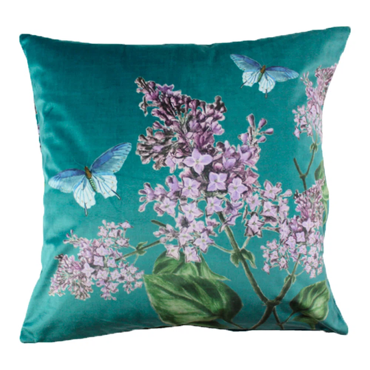 Housse De Coussin Iris Velours Crepuscule Polyester