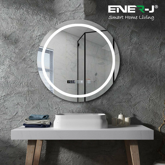 Led Mirror with Bluetooth Speaker, Round, Size: 70cms
