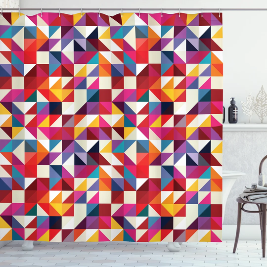 Bevelyn 13 Piece Polyester Shower Curtain Set