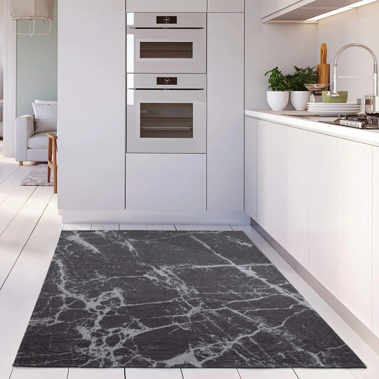 Jaycob Flatweave Dark Grey Rug