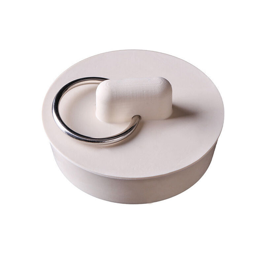 Sunflowergb - 6 Pack Drain Stopper, Rubber Drain Stopper with Pull Ring for Bathtub, Kitchen, Bathroom and Sink in 6 Different Sizes, White