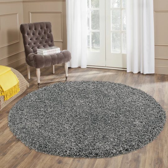 Atoll Luxury Super Soft Flokati/Shaggy Dark Grey Rug