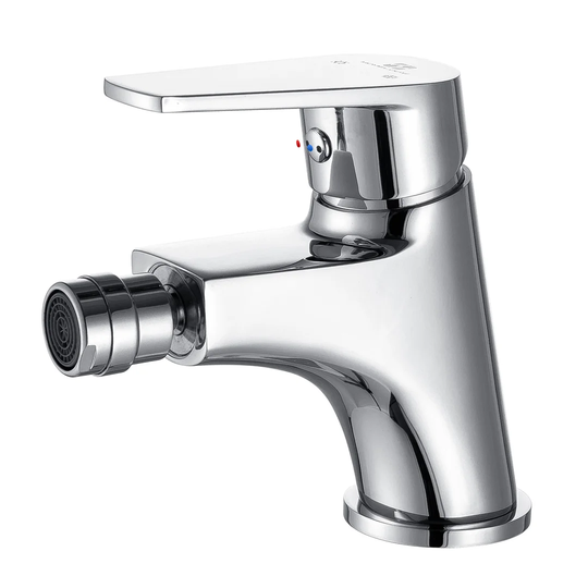 Bidet-Einhebelarmatur- Verchromter Messingkörper - Normale Auslaufhöhe - Luftsprudler / Bidetmischer Fürs Bad Chrom