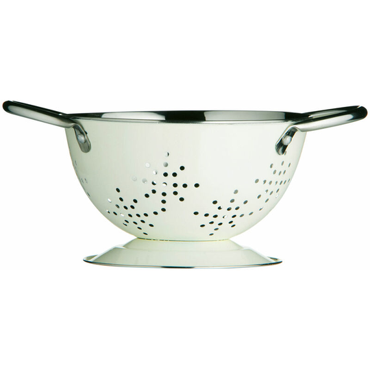 Mini Cream Enamel Retro Colander - Premier Housewares