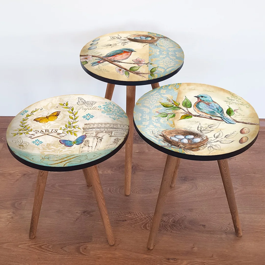Elida 3 Piece Nest of Tables