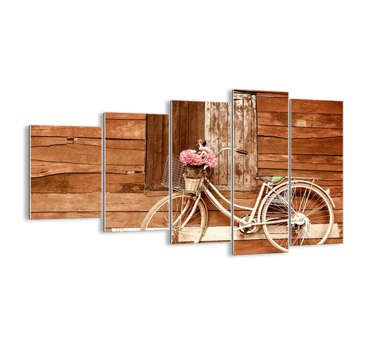 'Be Right Back' - 5 Piece Unframed Photograph Print Set on Glass