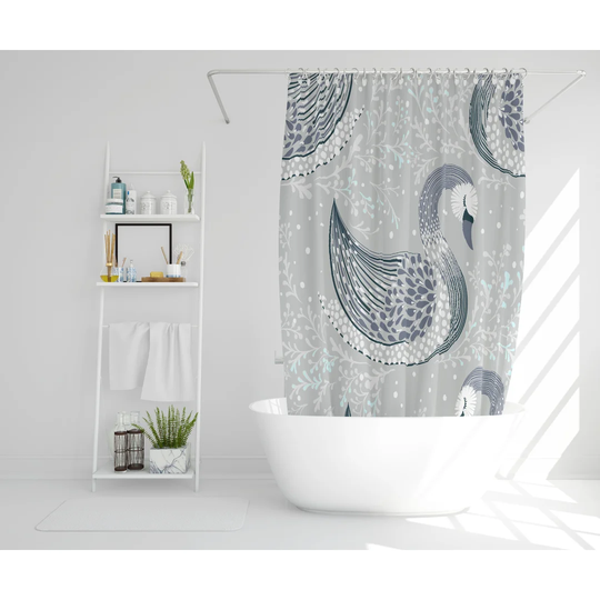 Silenus 2 Piece Polyester Shower Curtain Set