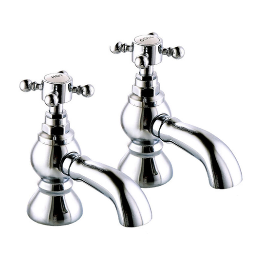 NRG - Traditional Bath Mixer Tap Vintage Bathroom Sink Faucet Chrome