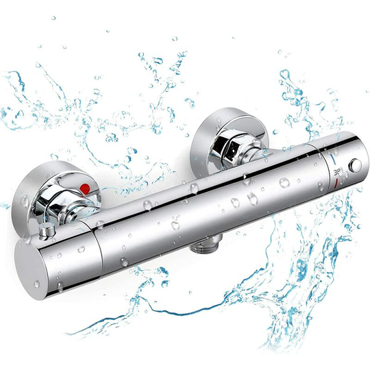 Dksfjkl - Thermostatic Shower Mixer, Thermostatic Shower Faucet with Safety for Precise Temperature Control, Thermostatic Shower Brass H59 / Chrome