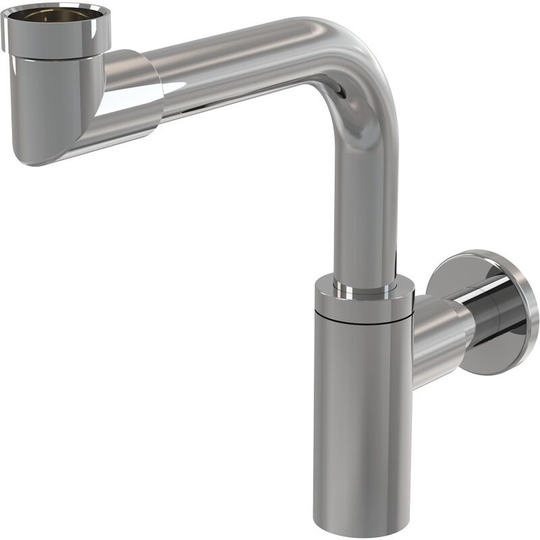 Alca - wash-basin trap design, metal DN32, space saving (A403)