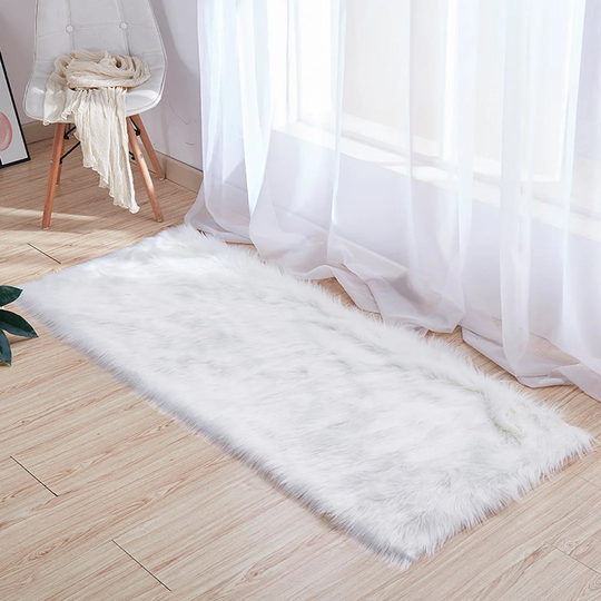 Union Point Shaggy White Rug