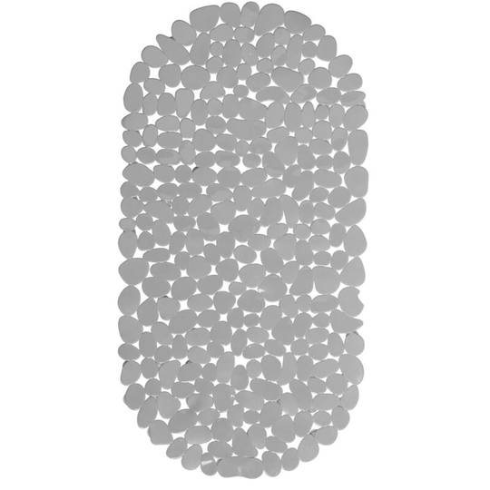 Relaxdays - Anti-Slip Bath Mat, Stone-look, Non-Slippery Suction Cups, Washable, w x d: 36 x 68 cm, Various Colours