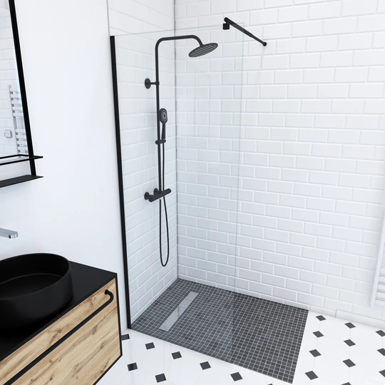 Burgett Rectangular Shower Enclosure - 200 x 80 mm
