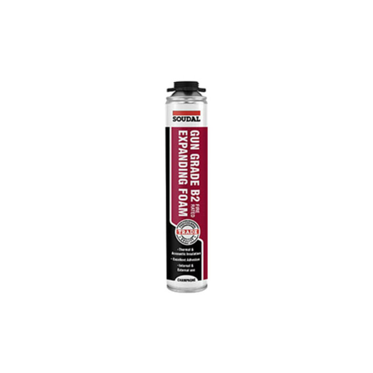 Trade Expanding Foam B2 Fire Rated 120min Yellow 750ml - Soudal