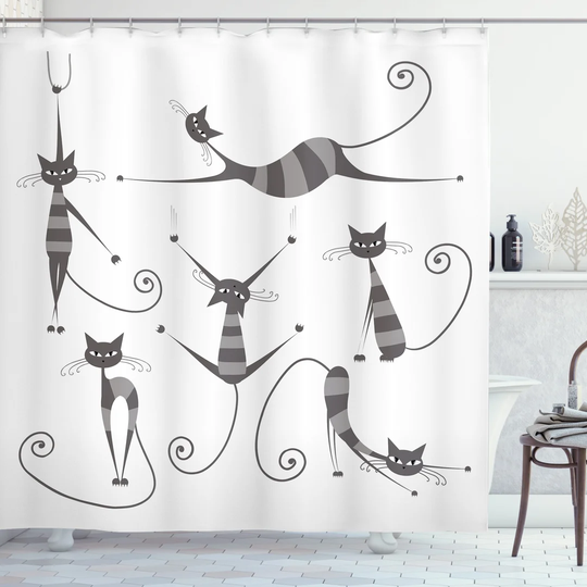 Blim 13 Piece Polyester Shower Curtain Set