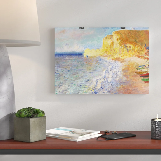 'Morning in Etretat' by Claude Monet Printing Print