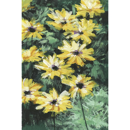 Floral Impressions I by Melissa Wang - Wrapped Canvas Painting