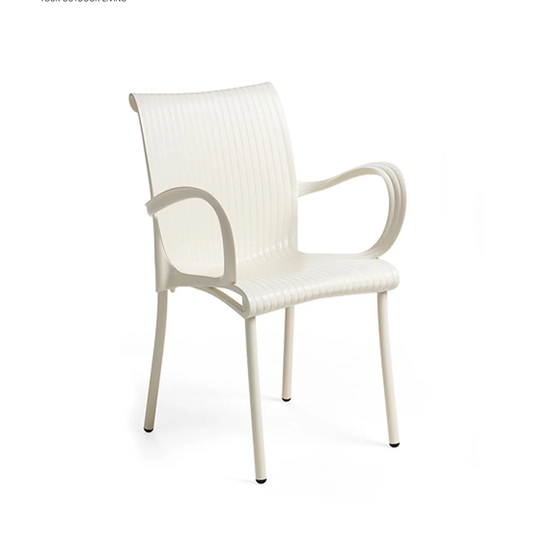Achaia Stacking Patio Dining Armchair