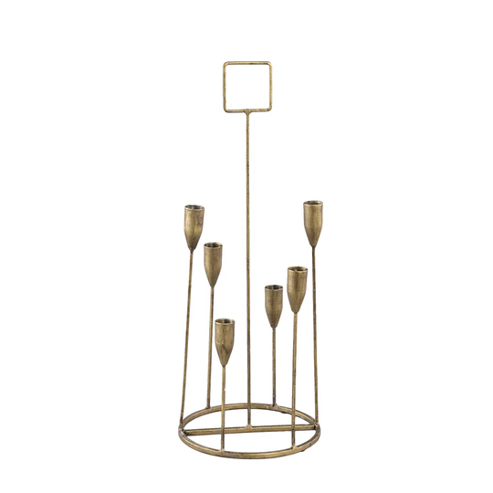 21Cm Aluminum Tabletop Candelabra