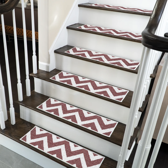 Traverse Design Non-Slip Maroon Stair Tread