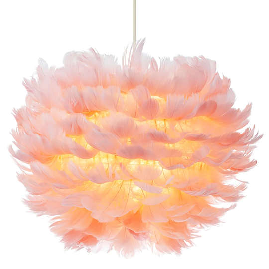 Aanya 25cm Goose Feather Novelty Pendant Shade