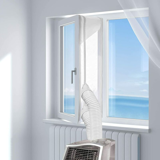 500CM(197') Universal Window Seal for Portable Air Conditioner and Tumble Dryer - Works with Every Mobile Air-Conditioning Unit, Easy to Install