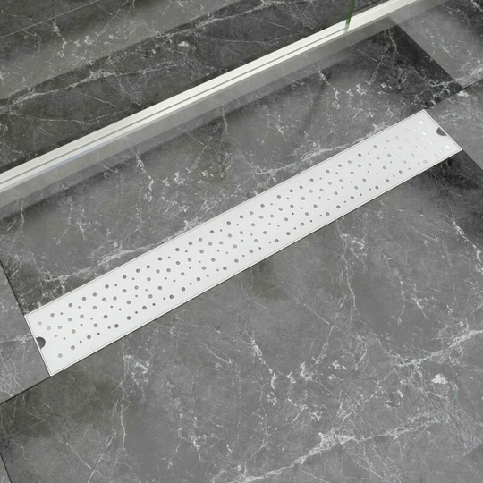 Linear Shower Drain Bubble 830x140 mm Stainless Steel VDTD04371 - Topdeal