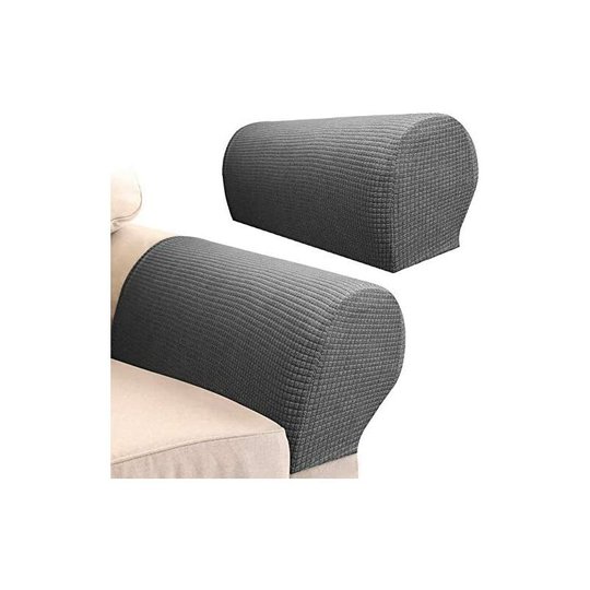 4 Pieces Armrest Covers Waterproof Armchair Slipcovers Stretch Polyester Sofa Armrest Covers Spandex Sofa Slipcover for Living Room Recliner Couch
