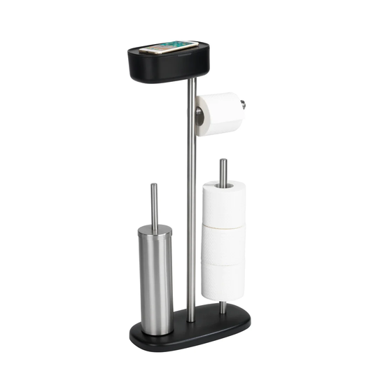 WENKO Free-Standing Toilet Brush and Holder
