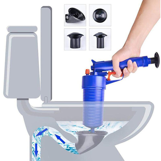 Compressed air hose cleaner incl. 4 rubber adapters, drain cleaning with pressure washer, drain cleaner for free drain, drain cleaner, pipe grenade,
