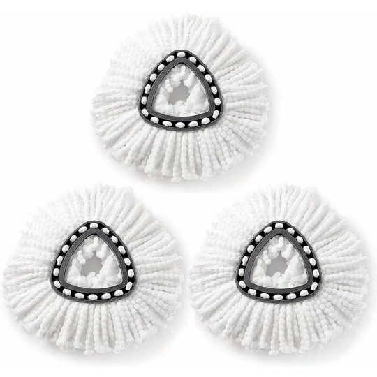 Replacement Mop Head, 3 Pieces Microfiber Mop Refill Heads for Vileda / O-Cedar Spin Mop, Microfiber Mop Head for Cleaning