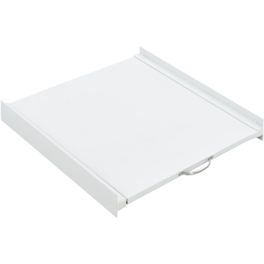Washing Machine Stacking Kit with Pull-Out Shelf - White