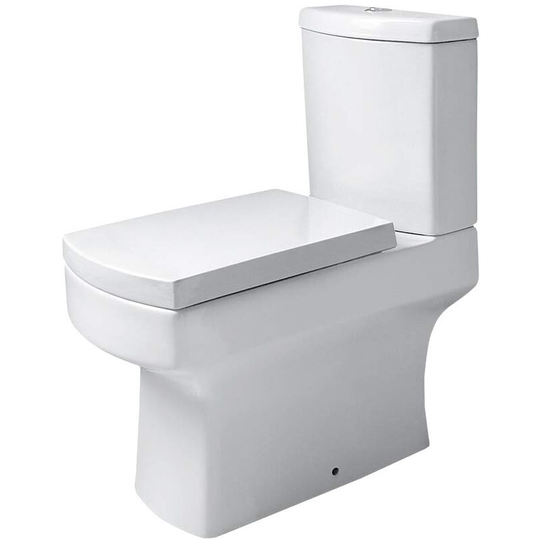 NRG - Toilet wc Close Coupled Bathroom Ceramic Toilet Pan & Cistern Bathroom Set White