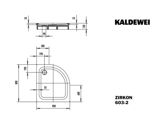 Zirkon Steel Enamel Shower Tray