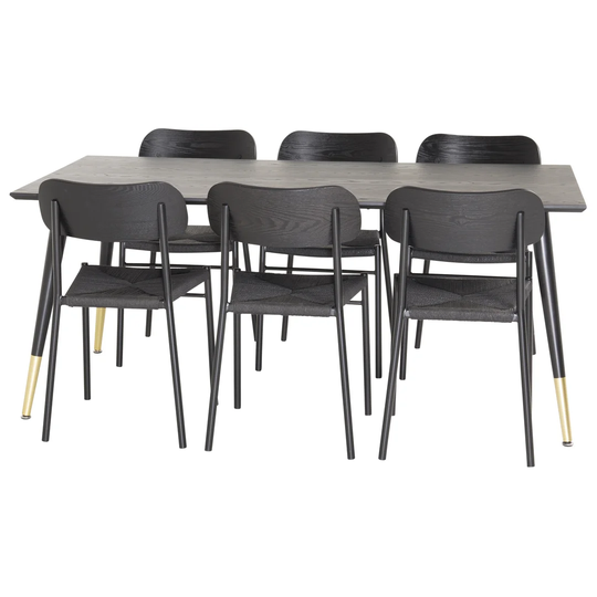 Lara Dining Set with 6 Chairs