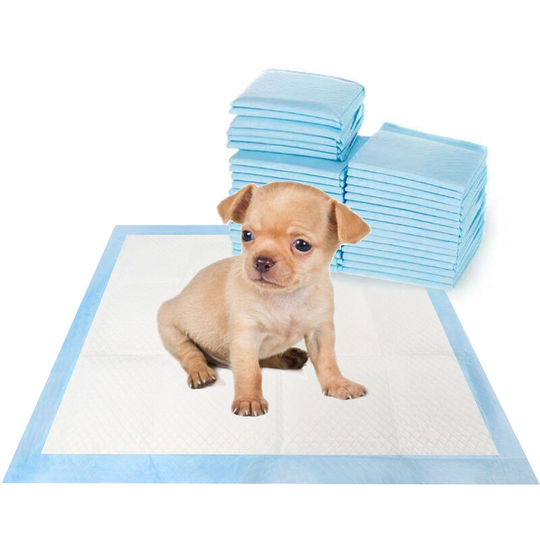 Disposable Dog Urine Pad, 20pcs Cat Urine Pad, Thickened Cotton Layer, Strong Water Absorption, Pet Odor Absorption,model:Blue