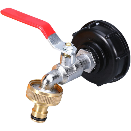 Faucet for ibc Tank Drain Adapter 3/4'' Thread Connector Brass Tank Drain Adapter Tap
