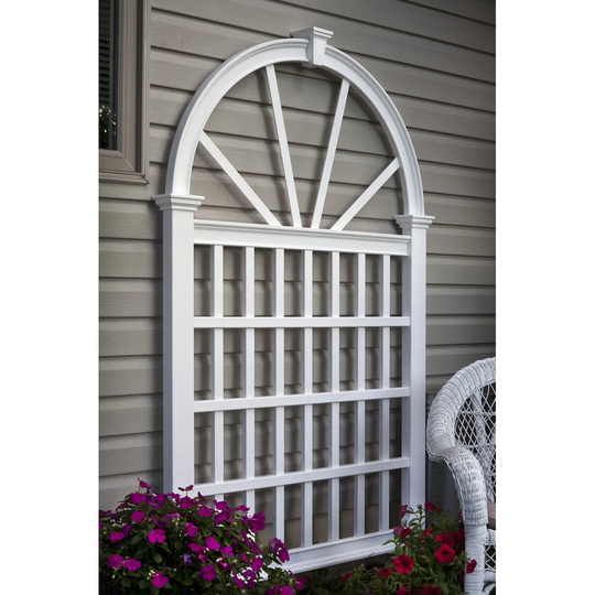 Wolfgang Vinyl Arched Trellis