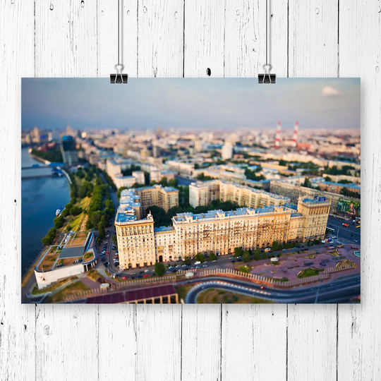 'Moscow Russia Skyline' Graphic Art