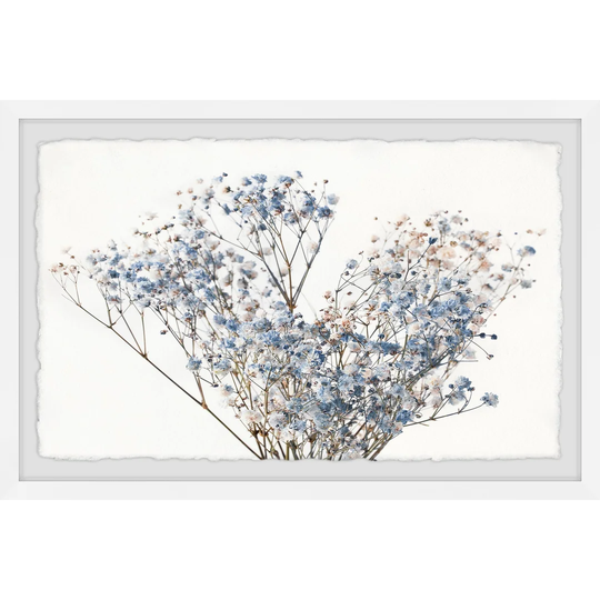 'Blue Flower Patch' Framed Painting Print