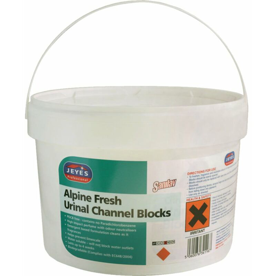Urinal Channel Blocks Alpine Fresh, Pack of 150 - Sanilav